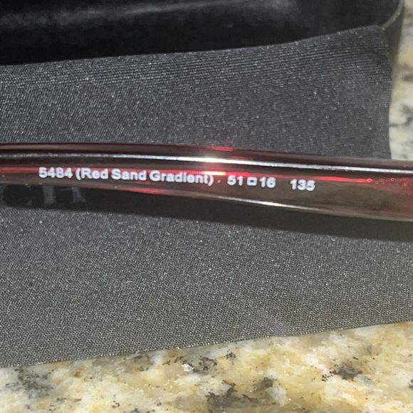 COACH HC6089 5484 Red Sand Gradient Women's Eyeglass Frames 51-16-135 Red - Picture 4 of 11